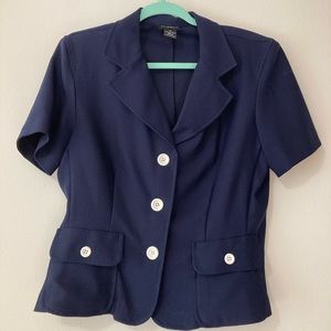 courtenay blazer, dark blue, like new!!